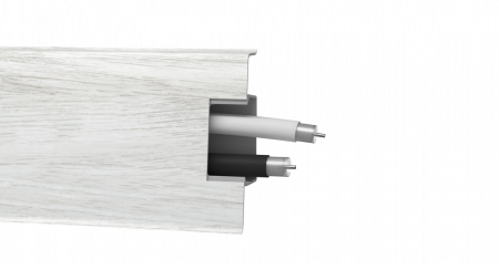 Плинтус ПВХ Arbiton - MACK 60 мм ДУБ БОЛТОН 107 60х20х2500